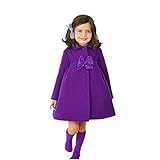 Candykids　キッズ トレンチコート ガールズ アウター 子供服 女の子　防寒着 キッズコート　秋 チェック (110cm, パープル)