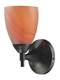 Elk 10150/1DR-SY Celina 1-Light Sconce In Dark Rust with Sandy Glass [並行輸入品]