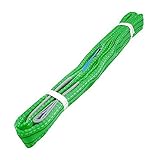 iimono117　ナイロンスリング ベルトスリング 全長3m グリーン / 強度 耐荷 耐久 本格仕様 ベルト幅 50mm 荷物 吊り上げ 耐荷重 1200kg パワフルスリング 荷吊りベルト 牽引