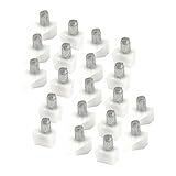 uxcell プレートサポート　棚受け　シルバートーン　ガラス棚　16mmx10mmx16mm　20個