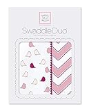 スワドルデザインズ おくるみ デュオ リトルチッキー&シェブロン ピンク 2枚セット SD-470P 【日本正規品】