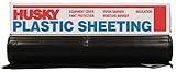 Husky CF0416B 4 ML Tyco Polyethylene Plastic Sheeting, 16' x 100', Black [並行輸入品]