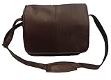 David King & Co 161C Flap Over Messenger with Back Trolley- Cafe