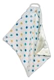 Stephan Baby Ultra Soft Plush Fleece Blankie, Blue Pastel Polka Dots by Stephan Baby [並行輸入品]