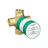 Hansgrohe 15936181 PuraVida Quattro Green 3-Way Diverter Valve Rough, 3/4-Inch [並行輸入品]