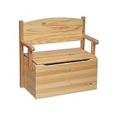 リトルコロラドKids記念品ストレージベンチおもちゃボックスナチュラルLaquer