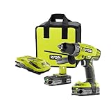 Factory Reconditioned Ryobi ZRP1812 18-Volt ONE+ Lithium-Ion Cordless Hammer Drill/Driver Kit by Ryo
