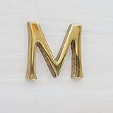 真鍮　大文字　 アルファベット　ゴールド　23mm (M)