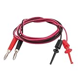 uxcell テストフック クリップ ストレート バナナプラグ コネクタリードケーブル　メタル製　マルチメータアクセサリー