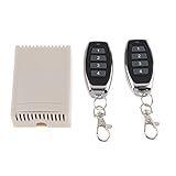 Baoblaze DC12V　4チャンネル　無線RFリモートコントロールスイッチ＋レシーバ（2個）　433MHz　