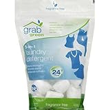 GrabGreen Fragrance Free 3 - in - 1ランドリー洗剤、15.2 Oz , ( Pack of 6 )
