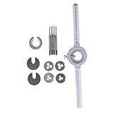 Flameer ナット　ボルト　M1-M1.6　メトリックタップレンチ　ダイセット　12個入り　ハンドツールキット　合金鋼　耐久性