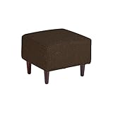 ミニソファー 1人掛け キッズソファ オットマン スツール 布張り chateau ot ダークブラウン
