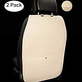HCMAX 車用 キックガード 汚れ防止 車オートシートバックカバー 子供のためのキックマット 蹴り防止 汚れ防止 取付簡単 100% 防水 カー用品 2パック