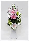 【仏花倶楽部®】のプリザーブドフラワー仏花：B017QG99I4　【花器一体型ミニ仏花】