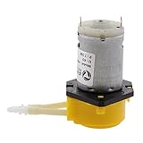 Baoblaze 水族館 水槽用 水中ポンプ 投薬ポンプ 蠕動ポンプ 交換用 流れ方向 6V 全5色 - 黄