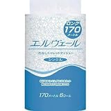 富士ペーパーサプライ:エリエール エルヴェールトイレットティシューシングル170m6R芯なし 723282 型式:723282