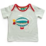 Little Green Radicals - リトルグリーンラディカルズ - ツェッペリンTシャツ - ペールアクア - Zeppelin Appliqué Tee - Pale Aqua - フェ
