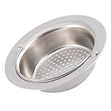 シンクストレーナー 排水口カバー シンクストッパー 排水口 ゴミ受け バスルーム 浴槽カバー 台所ストレーナー フィルター ステンレス製 手提げ式 1個 11cm