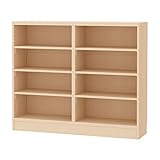 岩附(IWATSUKI) 書棚 ライトナチュラル 高さ92cm 幅120 奥行29.5 レギュラー 幅木よけ加工有り 日本製 CS-W120-H92RHLN