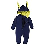 Kids Tales新生児幼児赤ちゃん男の子女の子ウサギフード付き冬ジャンプスーツロンパース