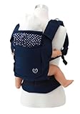 アイアン おんぶっこ ファーラ ベビーキャリー ネイビー&ネイビードット