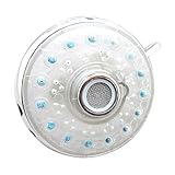 OUNONA LEDの色を調節可能なシャワーヘッドを変更する高圧ハンドヘルドカラフルな温度制御センサーLEDシャワーヘッド