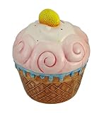 セラミックIceクリームCone Coin Bankレモントッピング