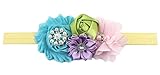 （ラブイン ファミリー）Loving family　ベビーヘアバンド　お花柄レース　バラー　蝶結び髪飾り　赤ちゃんヘアアクセサリー　伸縮性があり (2#)