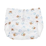 Baosity 子供　トレーニングパンツ　おむつ　布おむつ　おむつパンツ　再使用可能　柔らかく　快適で　通気性　全3サイズ - 牛, S