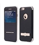 IPhone 6/6s Case,[Joy Touch Series][View Window]PU Leather Case,With Unique Stand and Metal Sensor C