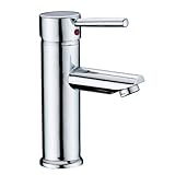 efluky Modern Single Handle Waterfall Bathroom Sink Faucet ,Chrome Finish [並行輸入品]