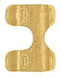 HORSE AND LIVESTOCK PRIME 239350/00026-SB Brass Rope Clamp, 7/8 x 1 3/4' [並行輸入品]