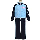 ジャージ上下 子供用 HEAD(ヘッド) トレーニングスーツ 女の子 女児 ガールズ ジャージ 切替タイプ fo-17192sp 120cm サックス