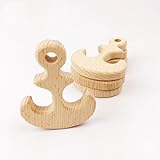 Mamimami Home 噛がため　赤ちゃん　木の玩具　カミカミ　木製アンカー*5個 知育玩具 歯固め 天然木　安全 FDA認可済