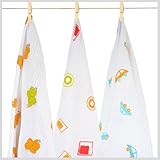 Aura Weavers Muslin Swaddle Blankets, Carnival, Large by Aura Weavers [並行輸入品]