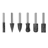 6PC木工ロータリーファイル6セット木製の顔フライスカッター彫刻フライスカッターDIYの掘削機