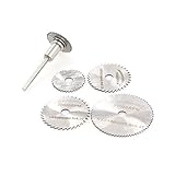 ?5 PC Mini HSS 鋸ディスクホイールブレード金属 Dremel ロータリーカッター + 1/8 「マンドレル
