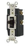 Leviton 1287 30-amp 120-volt切り替えAC静かスイッチ、ブラウン