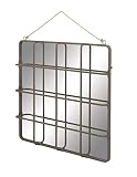 デコ79 14844木製壁ミラー、47 " x 60 "