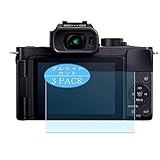 3枚 VacFun ブルーライトカット フィルム ， パナソニック Panasonic LUMIX DC-G100K / DC-G100V / DC-G100 向けの ブルーライトカットフィルム 保護フィルム 液晶保護フィルム（非 ガラスフィルム 強化ガラス ガラス ケース カバー ） 改善版
