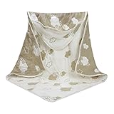 帽子付きランケット ベイビーおくるみ 送料無料 苺柄 中 80*80cm バスタオル 掛ふとん 純綿 ガーゼ 毛布 絨毯 柔軟 出産準備 アメニティー ガーゼケット 新生児 赤ちゃん 乳児 可愛い