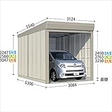 タクボガレージ　カールフォーマ　CL-3153　一般型　標準型　『シャッター車庫　ガレージ』 ムーンホワイト