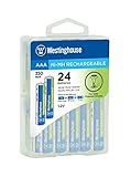 24pc Westinghouse Pre Charged Always Ready AAA 1.2 volt 350mAh Ni-Mh Nickel Metal Hydride Rechargeab