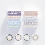 カラコン アンヴィ envie 1month 【パルファムベージュ】1枚入り UVカット カラーコンタクト マンスリー 度あり 度なし 14.1mm（パルファムベージュ／0.00）