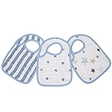 エイデンアンドアネイ よだれかけ スナップビブ 3枚セット ロックスター（7112） スタイ ベビー ADEN+ANAIS [並行輸入品]