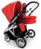 Stroll-Air My Duo Twin Stroller WITH Bassinett- Red by StrollAir