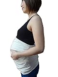 Hoshizoraya マタニティー 妊婦 帯 電磁波 から 赤ちゃん を 守る 妊婦用 腹巻 99％防止 純銀繊維 大きいサイズ おむつ マット 付き (ベージュ)
