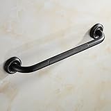 完全な銅のバスヨーロピアンアンティークブラック古代の手すりのバスルームの安全なハンドルのバスルームの高齢者のスキッド抵抗性の手すり ( 色 : ブラック )