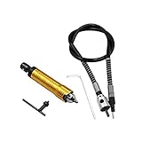 Baosity フレキシブルシャフト　電動ドリル用　ハンドル付き　0.3-6.5mm　研削盤　ステンレス　回転工具用　